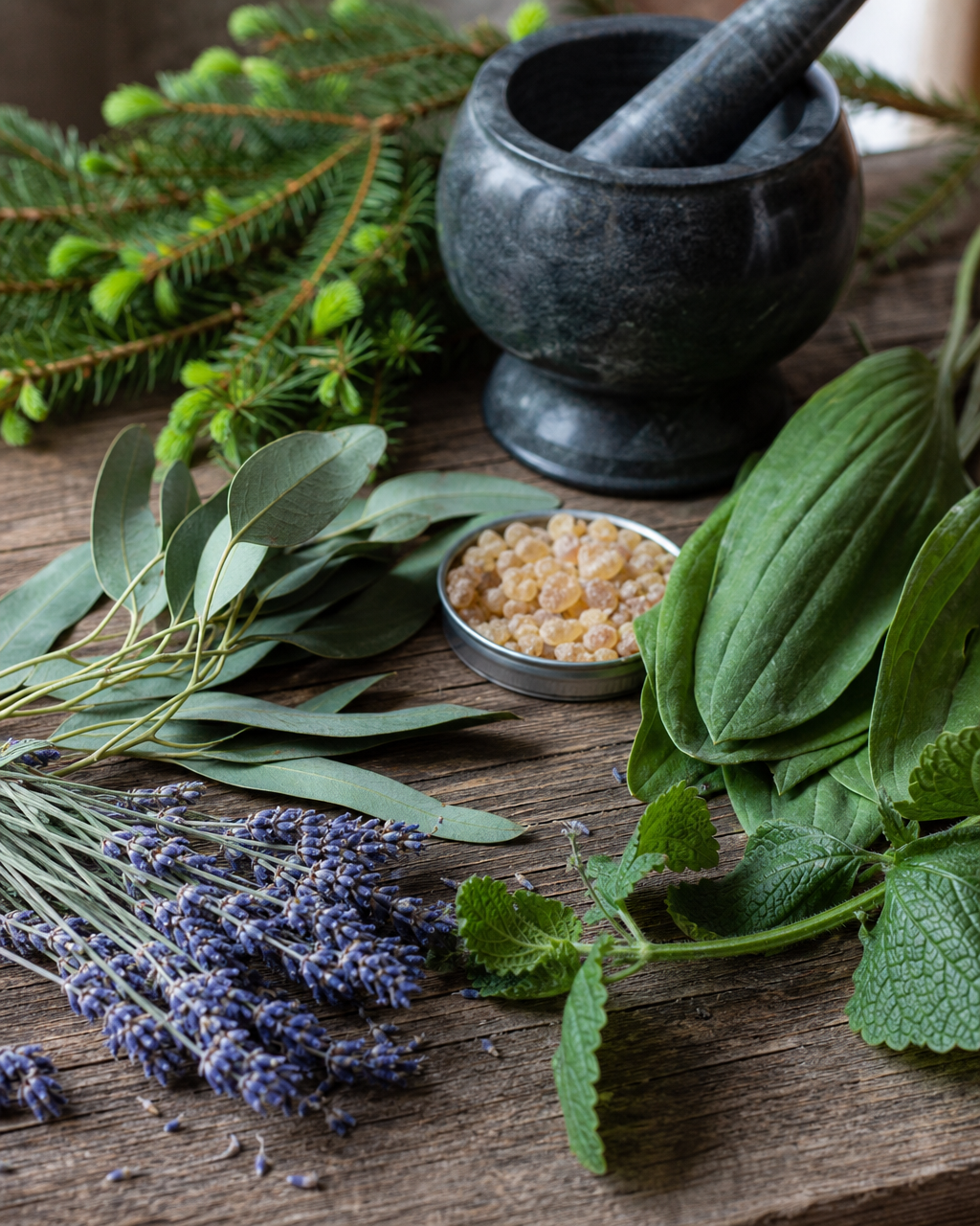 Maine botanicals and balm ingredients